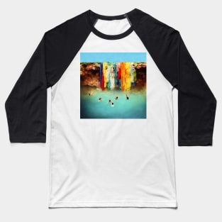 waterfall abstraction Baseball T-Shirt